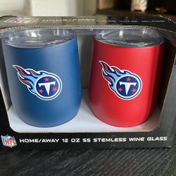 Tennessee Titans 12oz Wine Tumbler Set