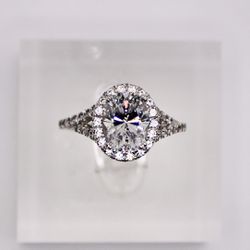 Sterling Silver Stauer Priceless White White Diamond Onduara Ring Size 6 CZ 