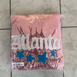 Pink atlanta spider hoodie
