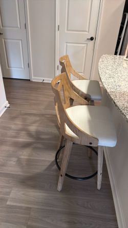 Farmhouse counter height swivel chairs