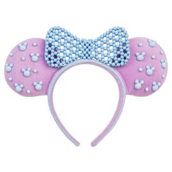 Disney Parks Minnie Mouse Ears Cotton Candy Beaded Headband | Disney Ears