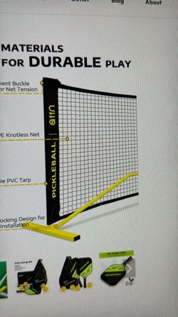 A11N Full size pickleball net. Portable