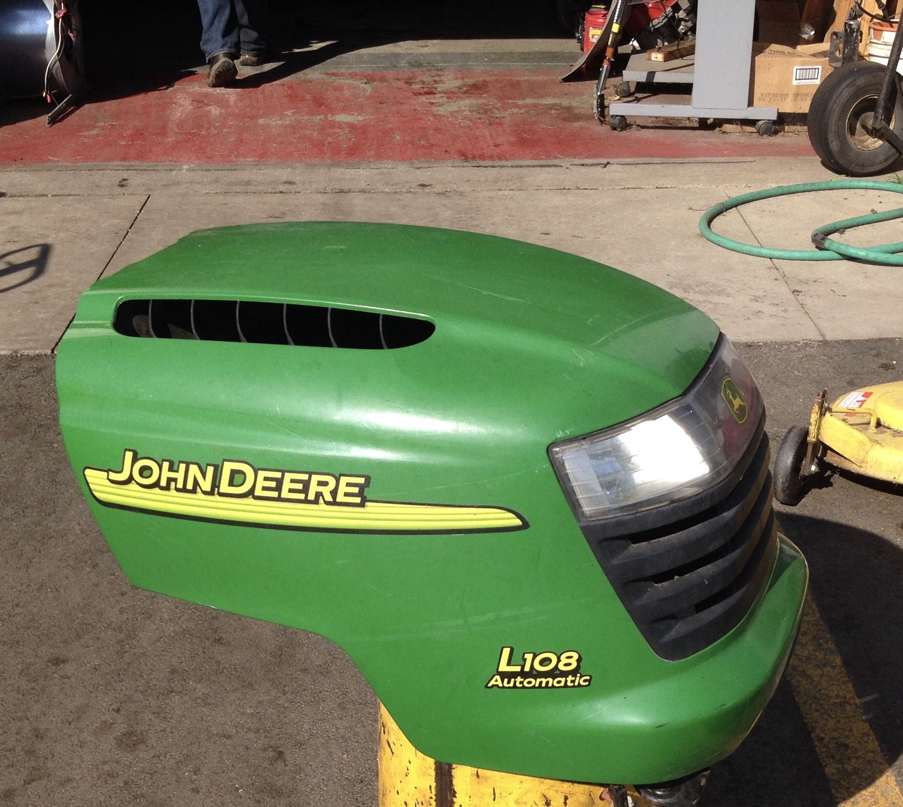 John Deere tractor hood part #GX21138