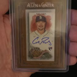 2022 Topps Allen & Ginter Framed Mini Auto Cal Raleigh #MA-CR Rookie Auto RC