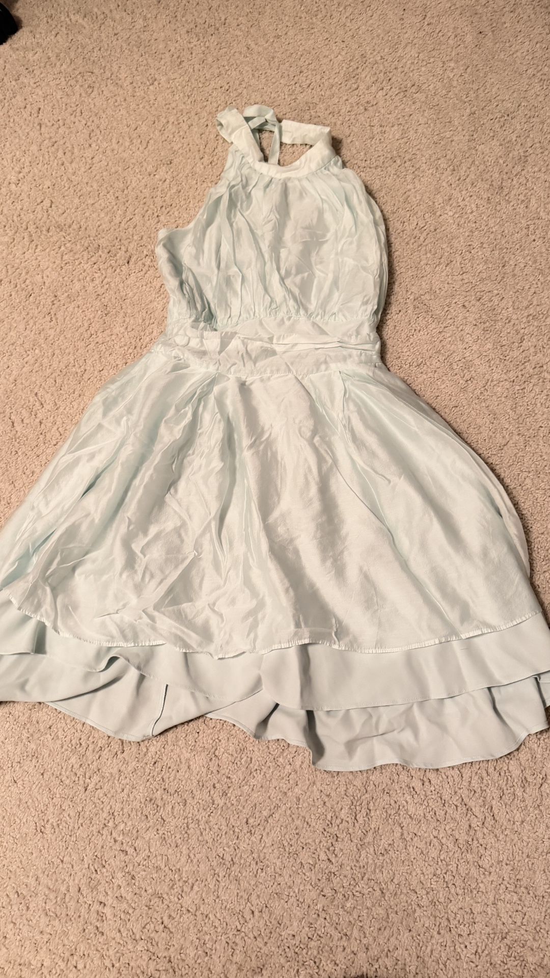 Halter Green Dress S Size