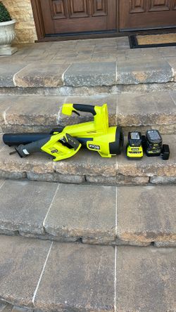 Ryobi blower and Sawzall. 2 Batteries