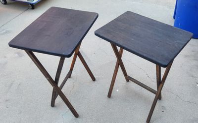 Wooden Tv trays. Set of 2