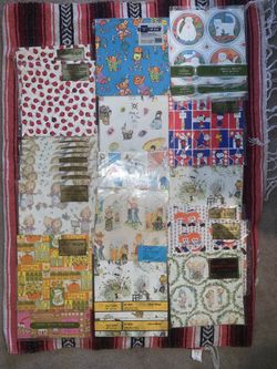 Vintage Wrapping Paper Lot