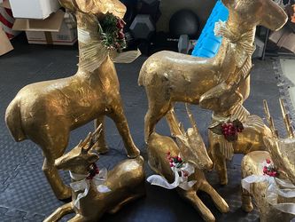 Gold Reindeer