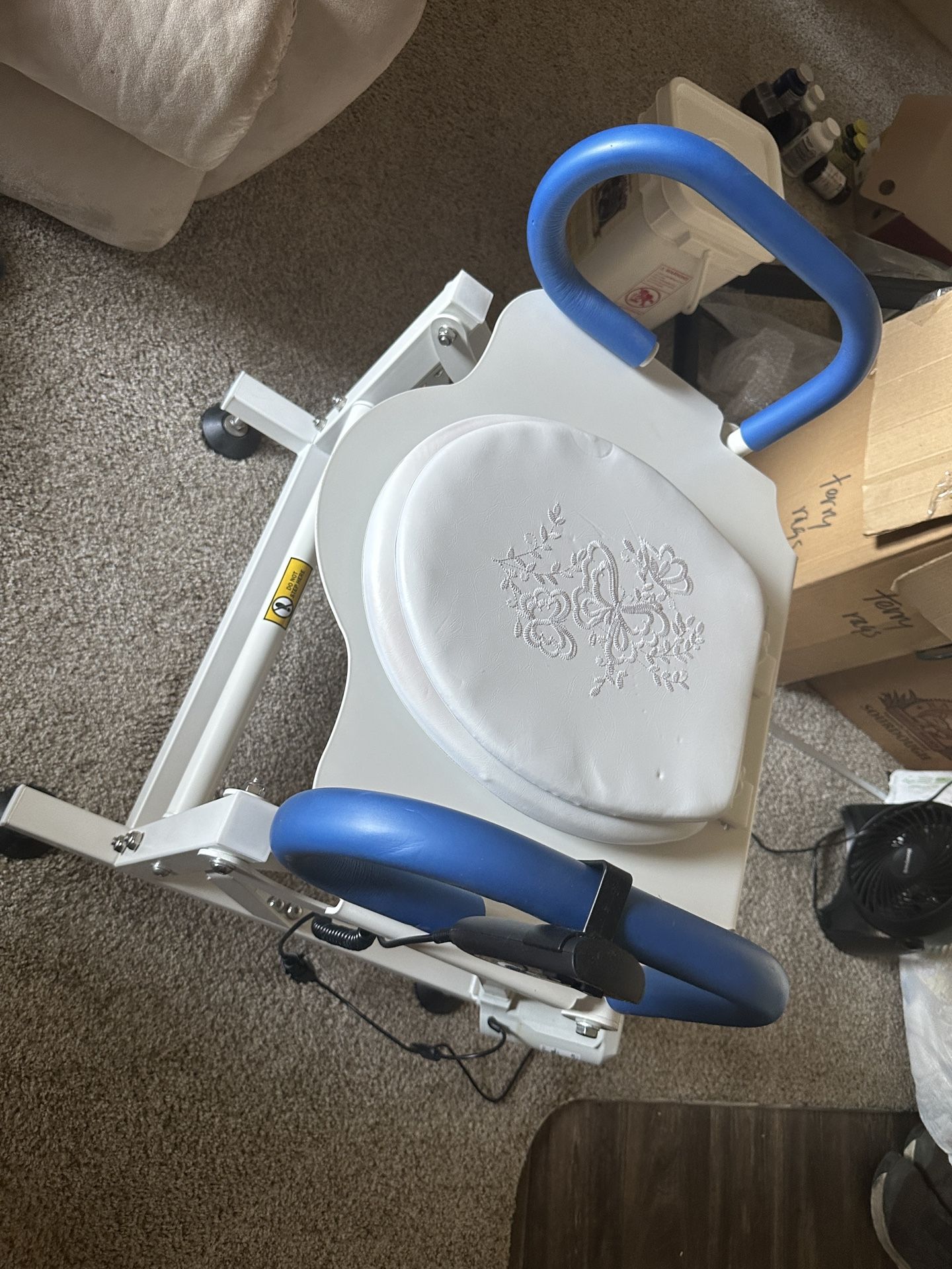 MCombo Electric Toilet Seat Lift Riser with Padded Arms.