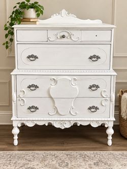 Vintage Ornate Highboy Dresser – Refinishing Project