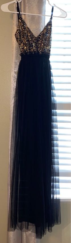 Black And Gold Formal Dress