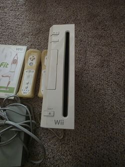 Nintendo Wii console with Wii fit