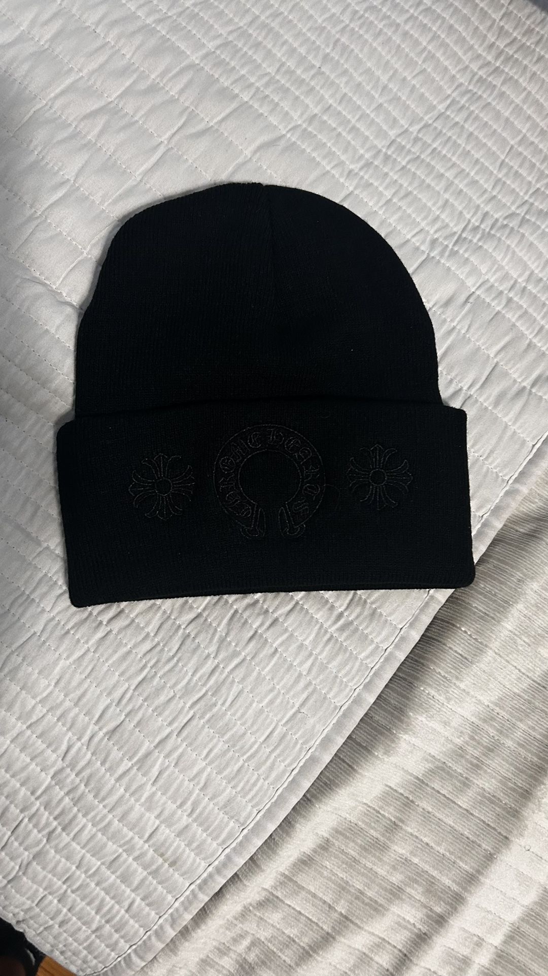 Chrome Black Beanie 