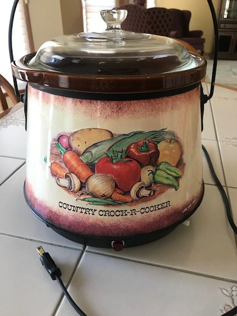 Vintage Farberware Country Crock-r-cooker Mushroom Kitchen -  Sweden