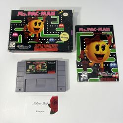 SNES Ms. Pac-Man Complete in Box