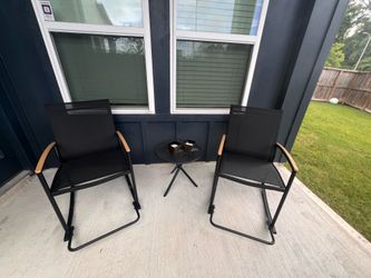 Rocking Chair patio set (black)