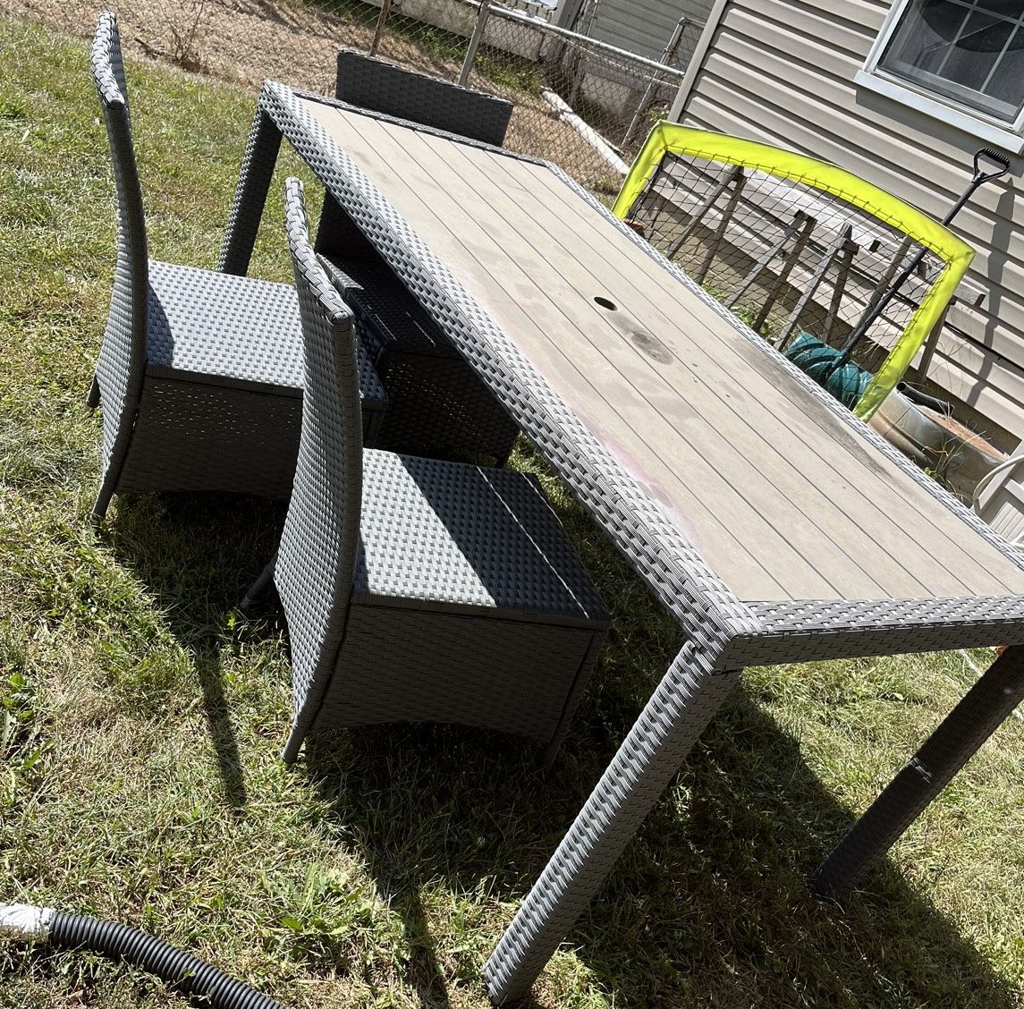 Outdoor Table And 3 Chairs