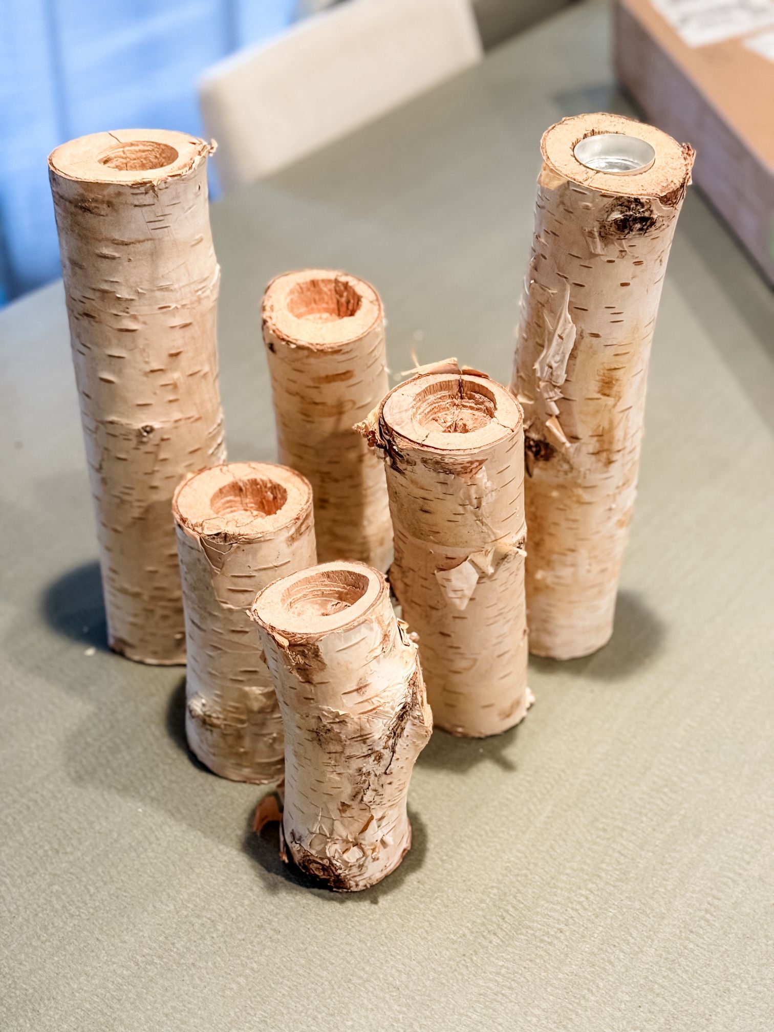 Candle Holders - Birch Wood 