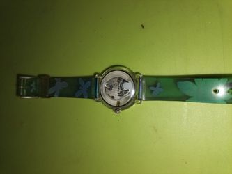 Kids Green Floral Wristwatch
