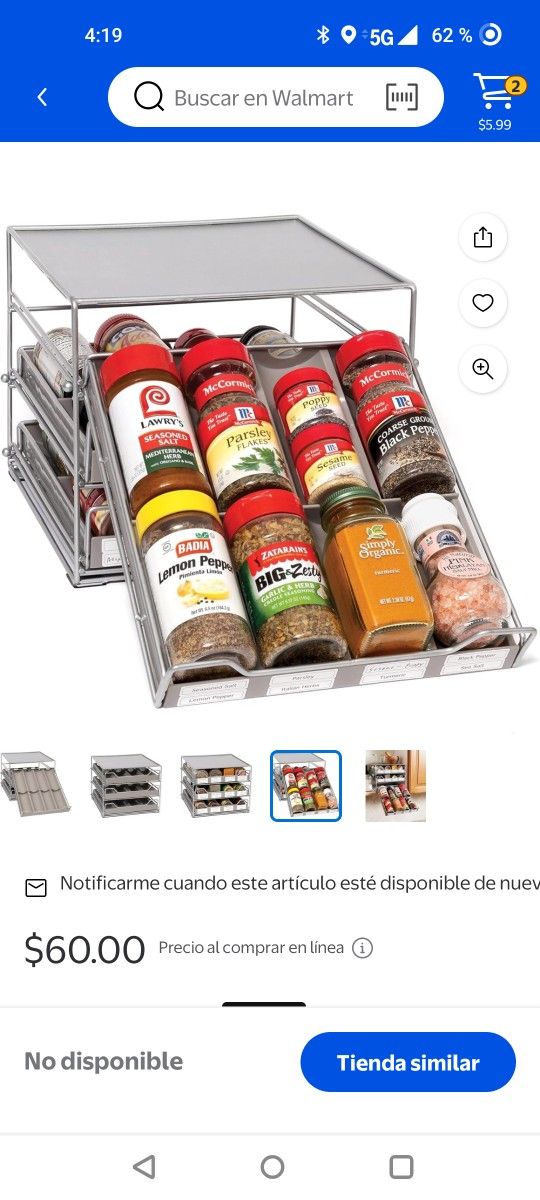 Brand new spice organizer