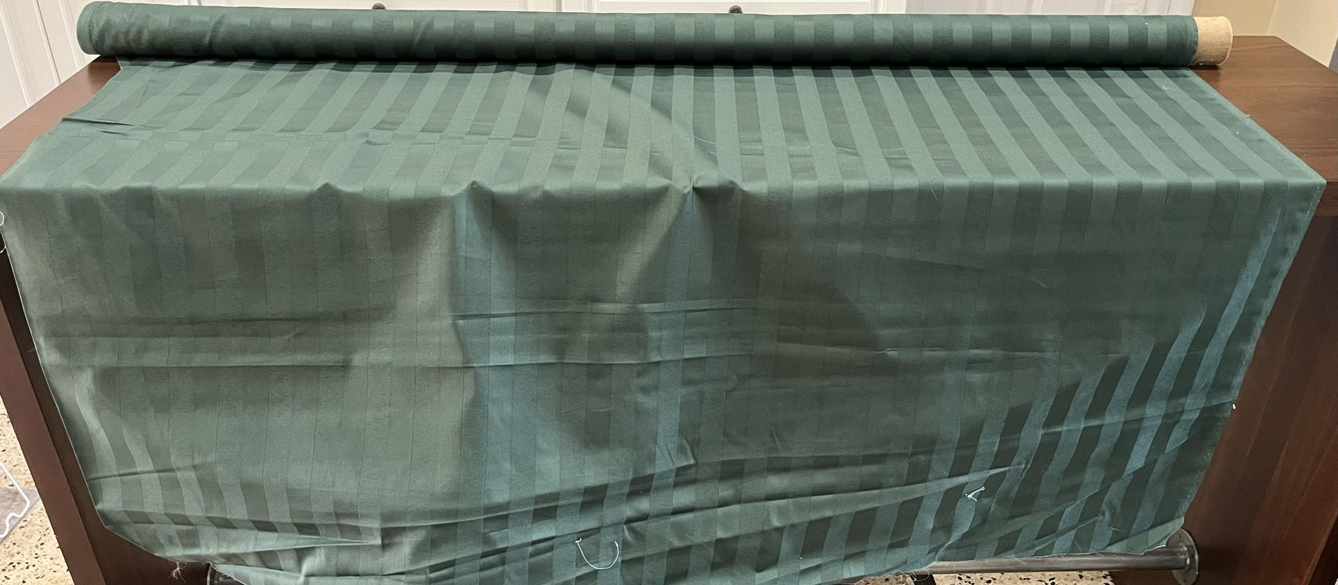 Green Upholstery Fabric Remnant