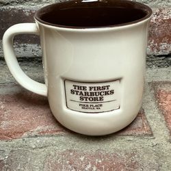 The First Starbucks Store Coffee Mug Seattle WA Original Logo