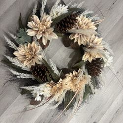 flower wreath from home goods
