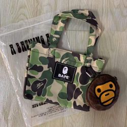 Bundle 2 A bathing ape bape baby milo tote shoulder bag