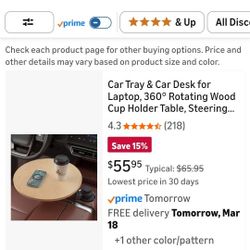 Car Tray & Car Desk for Laptop