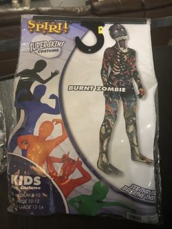 Burnt Zombie costume . Boy size 10/12