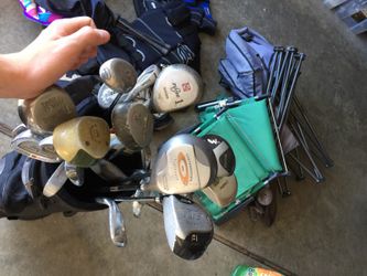 27 golf club and bag for $$60