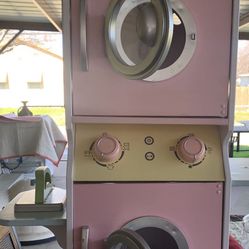 Wooden Play Washer And Dryer 