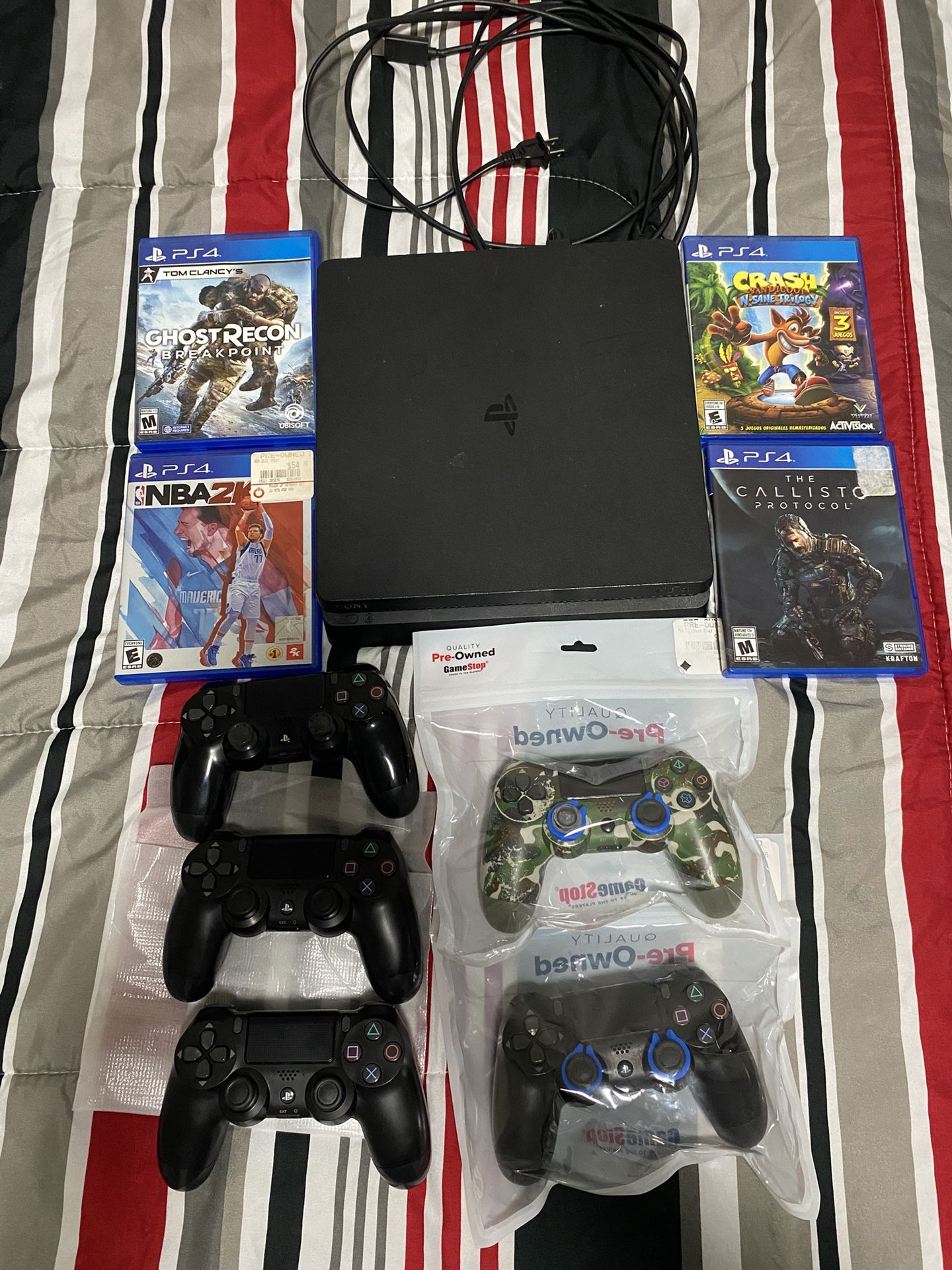 PS4 With games and controllers 
