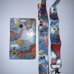 Disney Dumbo Card Holder And Lanyard