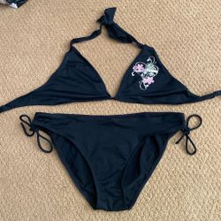 super cute Summer Girl black bikini set