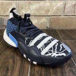 New Men's Adidas Trae Young 2 "The Supernatural Legend Ink" Basketball Sneakers (Navy/White)