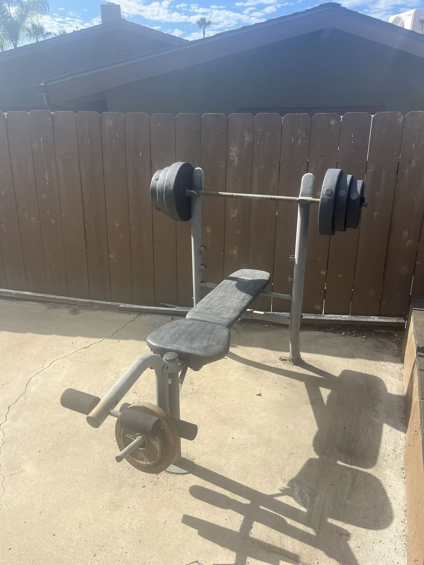 Weight Bench And Weights