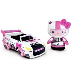 Help Kitty Race Car Plushie 