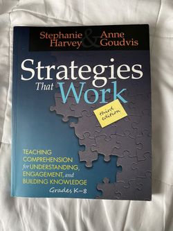 Strategies That Work Comprehension Book Third Edition Great Condition $40