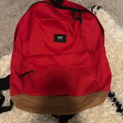 Red VANS backpack 