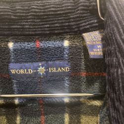 World Island Corduroy Jacket Size Medium