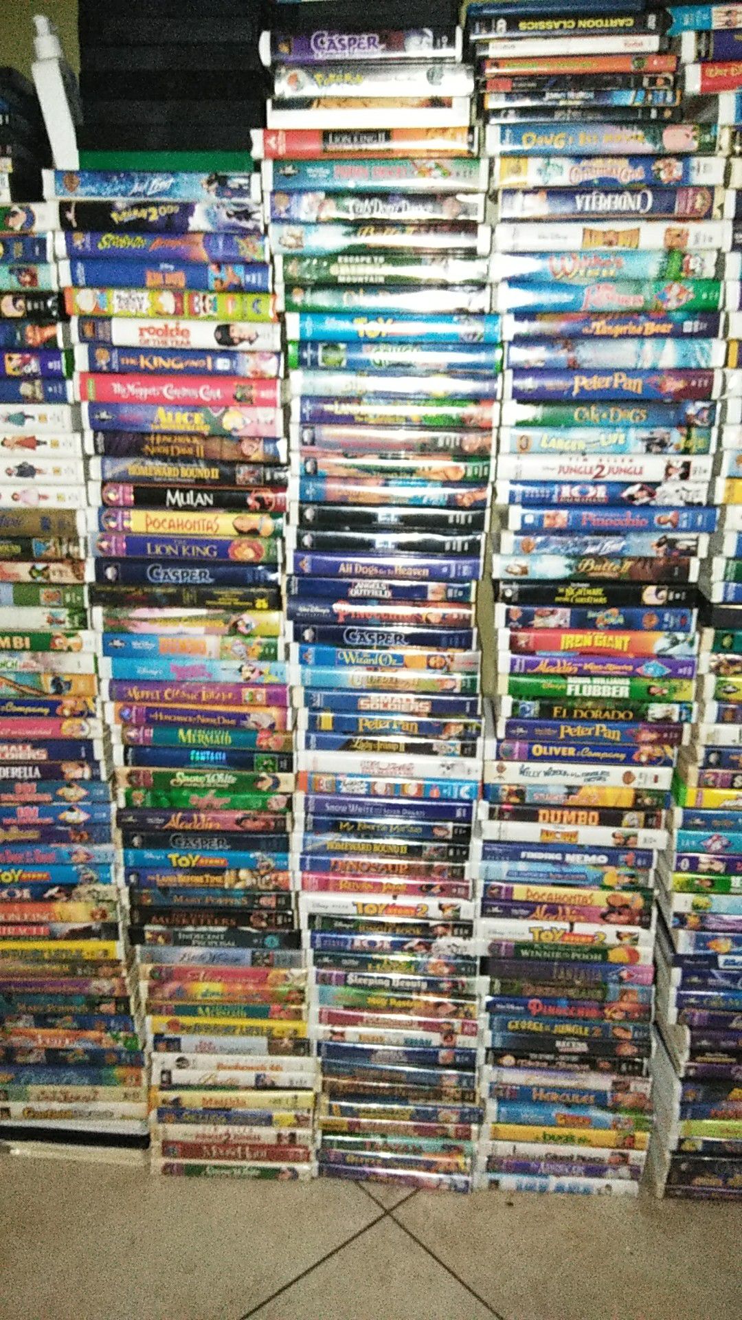 Extremely rare Masterpiece and black diamond edition VHS Walt Disney movies including others