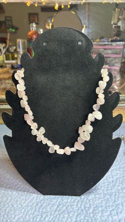 Pink quartz choker or bracelet
