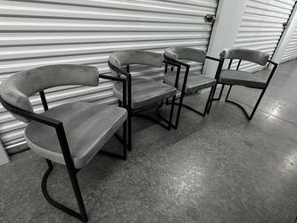✅NEW 4- MODERN DINING CHAIRS VELVET