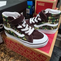 Size 12 Camo Kids Vans