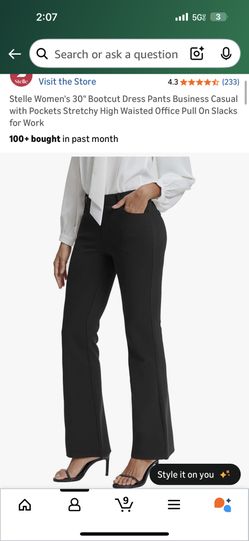 Women’s Dress Pants Slacks Wide Leg Bootcut
