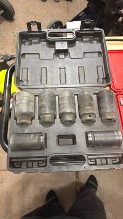socket sets 1/4 & 1/2 impact and chrome