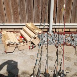 Tackle Box And Fishing Poles