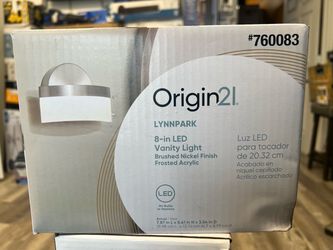 Lynnpark 8-in 1 Light Brushed Nickel Integrated LED Modern/contemporary Bathroom Vanity light